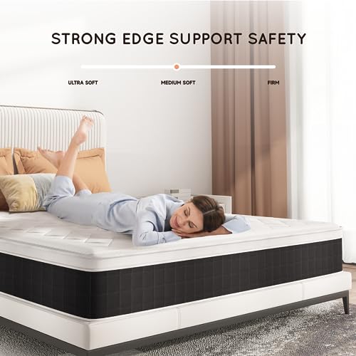 Z-Hom MOC4-005 Mattress Full Size, 10 Inch Hybrid Euro Top Mattress Bed In A Box thumb #3