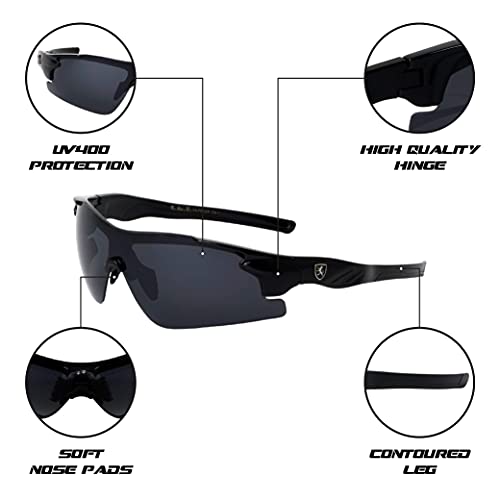 Khan Signal - Lightweight Men's Rimless Sports Sunglasses UV 400 Protection2