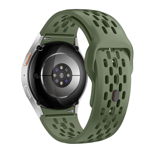 [�����ȓX] �ɓK��Samsung Galaxy Watch 7 6 5 4 FE 44mm 40mm/5 Pro 45mm�u���X���b�g Galaxy Watch6 Classic 43mm 47mm�X�|�[�c�o���h�ɓK������V���R���X�g���b�v(Army g