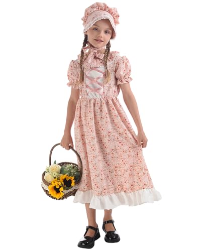 Vestido de pionera colonial para niñas miniatura 2