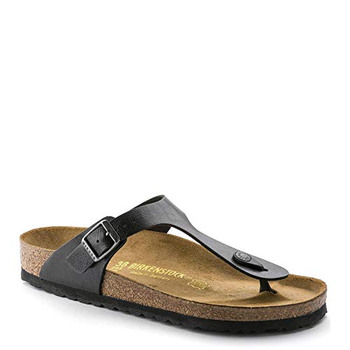 BIRKENSTOCK Gizeh, Damen Flip-Flops, Schwarz (Graceful Licorice), 37 EU