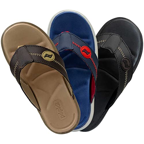 Chinelo Masculino Casual Confort Nº 24 Ao 33 Sandalia de Dedo Infantil 13.01 (Marinho, br_footwear_s