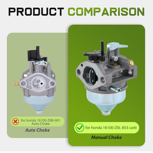 GCV160 Carburetor for Honda GCV160 GCV160A GCV160LA GCV160LA0 HRB216 HRS216 HRR216 Replaces 16100-Z0L-853 16100-Z0L-801 16100-Z0L-852 16100-Z0L-851 16100-Z0L-802 Manual Choke by AUTOKAY - Image 6