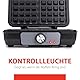 ALPINA Waffeleisen, 1000 Watt, Scharz-Silber