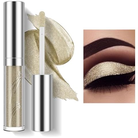 Prettyui Golden Liquid Glitter Eyeshadow Cover