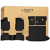 LASFIT Floor Mats & Cargo Mat with Seatback for Hyundai Tucson 2022-2026 (Fit Hybrid & Cargo Floor in Highest Position Without Subwoofer), All Weather TPE Floor Liners Fit for Tucson Full Set