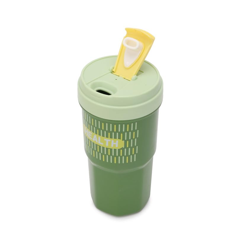 Image of Lunch Boxes 600 ml with 500ml Water Bottle Combo| Plastic 3 Compartment Leakproof Bento Box for School Picnic Office Boys and Girls - BPA Free - 4-Side Lock (Color - Green)