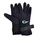 yonsub 3mm Anti-Slip Neoprene Five Finger Warm Gloves for Diving Snorkeling Paddling Surfing Kayakin