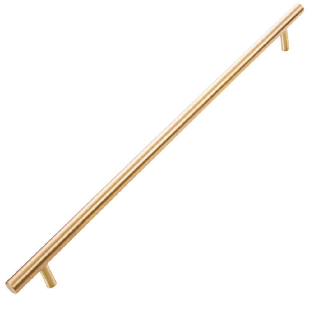 Uchwyty meblowe T-bar, mosiężne uchwyty do szuflad, uchwyt drążkowy, solidny uchwyt do drzwi, do szafek kuchennych (środek otworu 320 mm)