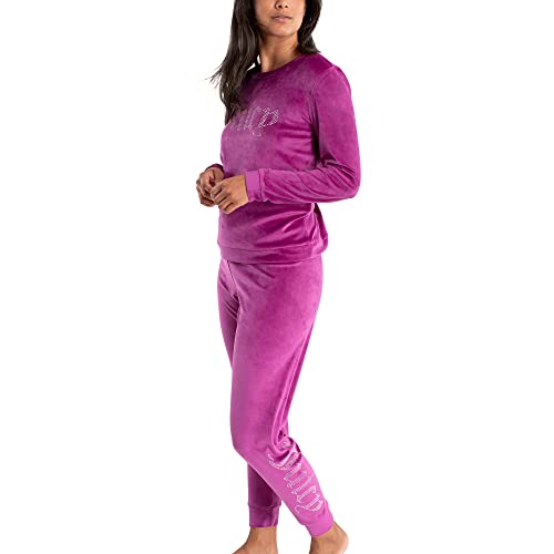 Juicy Couture Two Piece Velvet Fleece Lounge Sleep Set (As1, Alpha, M, Regular, Regular, Virtual Violet) #TOP1