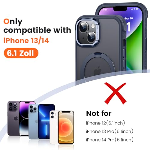 Coque pour iPhone 13 protection militaire anti-rayures bleu - 2