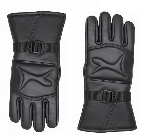 Image of TLN Genuine Leather Gloves for Men | Premium Soft & Warm Winter Gloves | Stylish Driving, Biking & Riding Gloves | Durable Hand Gloves for Outdoor, Motorcycle & Daily Use