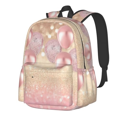 Sac à dos d'école ballons roses le cadeau parfait pour la rentrée scolaire