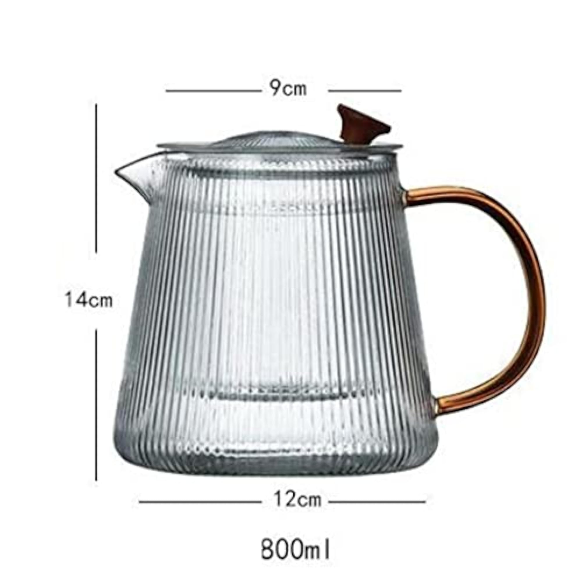 Clear Glass Tea Pot Stovetop Kettle