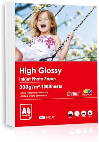 PPD 50 Inkjet Printable Greeting Cards A4 Pre-Scored to A5 260gsm Gloss ...