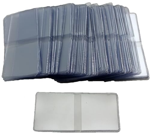 100 Archival Vinyl 2x2 Coin Flips - Round Corner - Double Pocket - Non-PVC