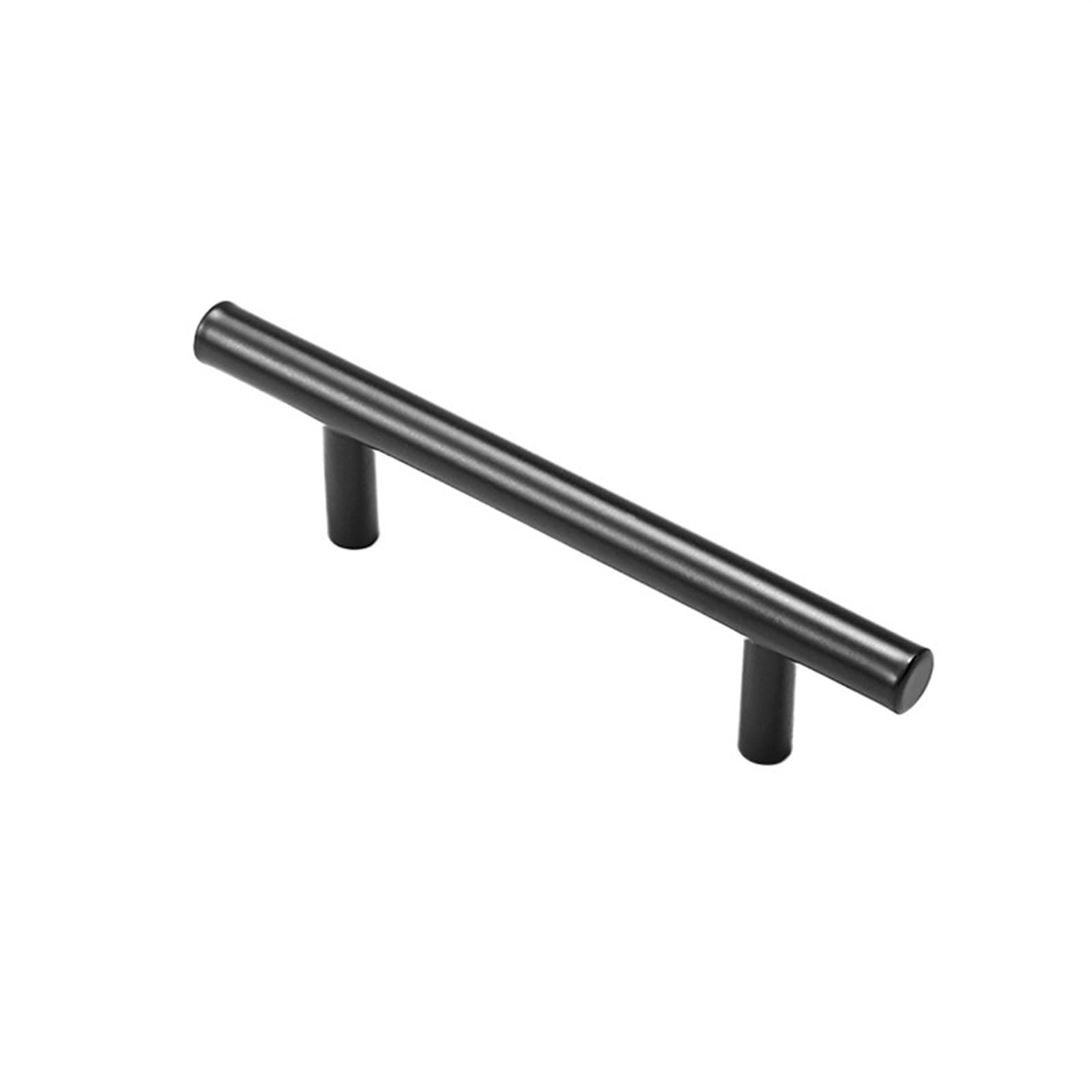 Tiradores de Muebles de Cocina 20 tiradores de cocina acero inoxidable cepillado con forma T for puertas, pomos y manijas for gabinetes, for muebles(20pcs Black 96mm)