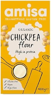 Amisa Organic Chick Pea Flour Gluten Free, 400 g (pack of 6)