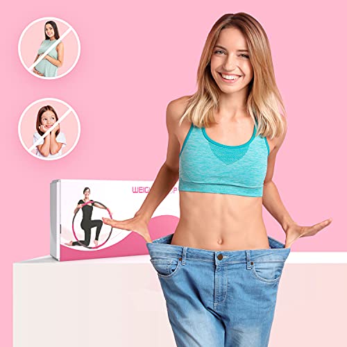 Foto von Weight Hoop, Hula Hoop Reifen Erwachsene, 1,2kg, hullahub Reifen zum abnehmen, 6-8 Einzelteile verstellbar, hoola hoop zum abnehmen