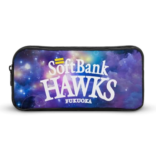 福岡ソフトバンクホークス文具ケース ペンケース 収納グッズ 筆箱 ペンバッグ 筆入れ 多機能 学用品収納 大容量軽量 伸縮性が良く、繰り返し使用可能 傷防止 防汚 掃除が簡単 いろいろな文房具を収納 オフィス小物 コスメバッグとして 男女兼用 携帯便利