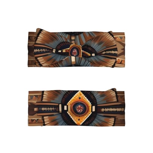 Native American Painting Baby Bow Headband, Soft Baby Bow Hair Accessory For Newborn Babies, *Toddlers, Kids.2