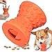 Interactive Treat Dispensing Puppy Toys - Dog Bones for Aggressive Chewers Super Dog Toys Tough Chew for Dogs Toy Bone, Natural Rubber Leaked Dumbbells