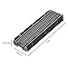 M.2 2280 SSD Kühlkörper, PCIE NVME oder SATA M.2 2280 SSD doppelseitiger Kühlkörper, M.2 SSD Kühlkörper für PS5 Pro Slim/PC, unterstützt Samsung 990 980 Pro & WD Black SN770 SN850 - Schwarz