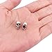 QTMY 4mm Hole Macroporous Skull Metal Spacer Beads for DIY Halloween Crafts Jewelry Making Supplies in Bulk (Antique Silver)