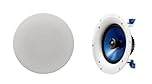 Yamaha NS-IC800 Pair of in-Ceiling Speakers with 8 Inch Woofer, White