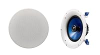 Yamaha NS-IC800 Pair of in-Ceiling Speakers with 8 Inch Woofer, White