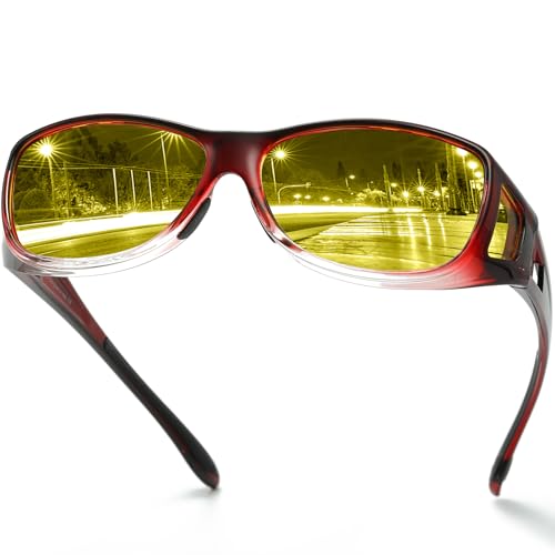 Évitez l'éblouissement de nuit avec ces sur-lunettes de conduite polarisées