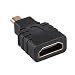 Produktbild Jessicadaphne Micro-HDMI auf HDMI-Adapter Vergoldeter 1080P Micro-HDMI-Stecker auf Standard-HDMI für Raspberry Pi 4 Modell B Modell