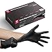 HARD Guantes Desechables de Nitrilo – Talla S, Sin Polvo, Sin Látex, De un Solo Uso, Ideal para Exámenes, Médico, Sanitarios, Profesional, 100 Unidades, Negro