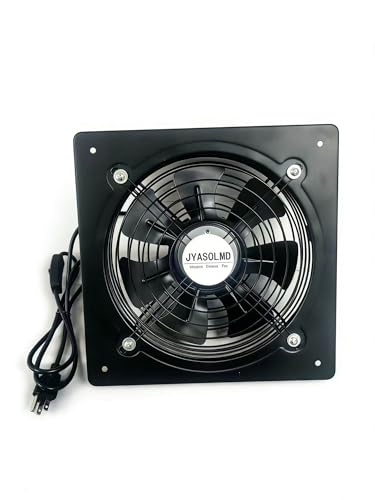 Ventilador de extracción para ventana (ventilador industrial de 12 pulgadas, 720 CFM, 1460 RPM) | Ventilador de ventilación montado en pared para sótano, garaje, oficina y uso comercial miniatura 1