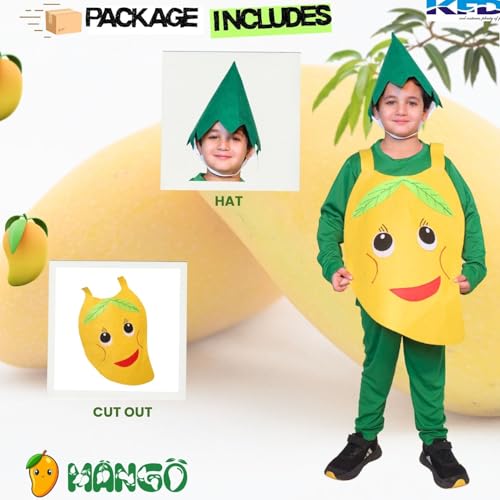 Image of Kaku Fancy Dresses Fruit and Vegetable Costume Paper Cutout with Cap For Kids | Healthy Food Costume For Boys & Girls (Tracksuit Not Included)