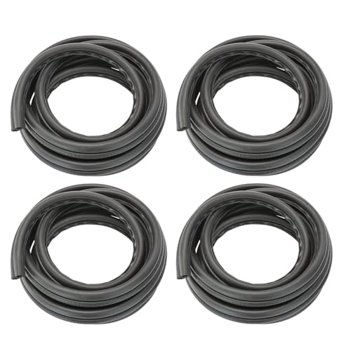 TRQ Door Weatherstrip Seal Kit Front & Rear Compatible with 1984-1996 Jeep Cherokee 1986-1992 Comanche 1993-1996 Grand Cherokee 1984-1990 Wagoneer