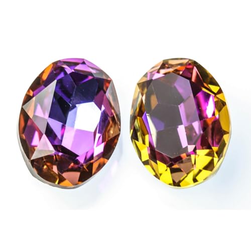 Potomac Crystal Oval Stones - Colorshift Sphinx 13x18mm | Pack of 2