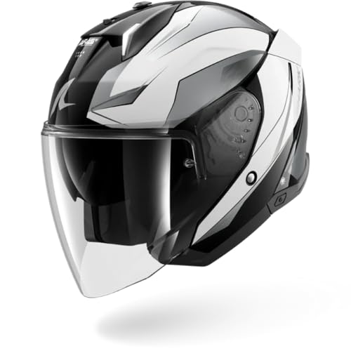 SHARK, Casque Moto Jet SKWAL i3 JET MEKARIUM Black Chrome White KUW, XL