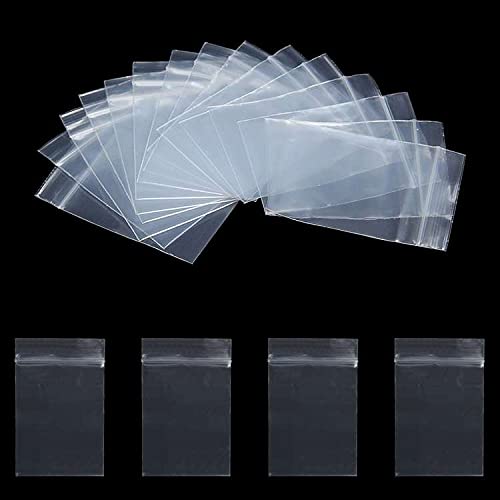 Sacchetti Richiudibili 1000 Con Cerniera (Zip) 4x6 Pollici, Spessore 2 Mil - Trasparenti, VALUEMAILERS Sacchetti Zip Trasparenti 2 Mil