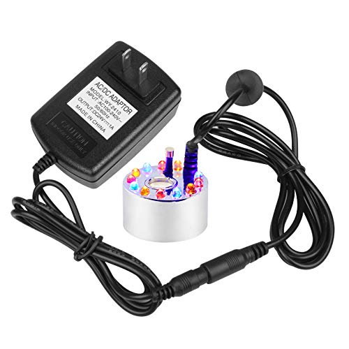 OTTFF Changing Color 12 LED Mist Maker Fog Machine Pond Fogger Air Humidifier