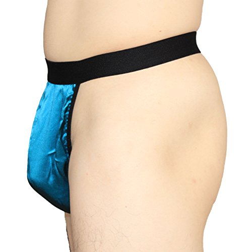 Paradise Silk Men's Wide Elastic Waist Thong Economic Pack (Pack of 3)3