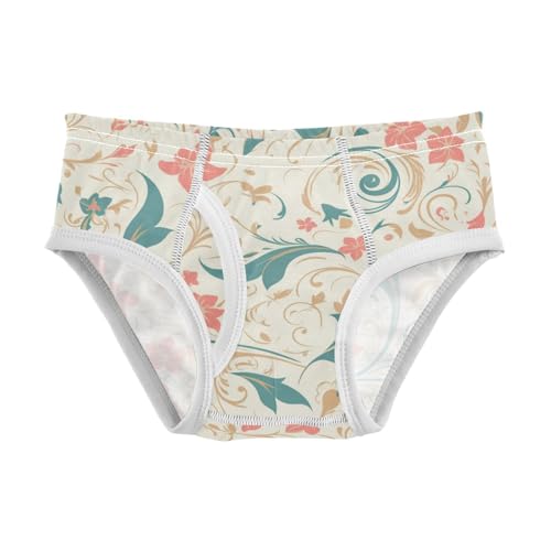 KLL Paisley Floral Damask Pattern Toddler Boys Comfort Underwear Cute Undies