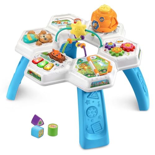 VTech Buzz and Learn Activity Table with Seven Interactive Play Zones, Blue - image 3