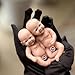 Abenduot 5inch Mini Palm Soft Full Body Silicone Reborn Baby Doll Realistic Silicone Miniature Anatomically Correct Girl Doll