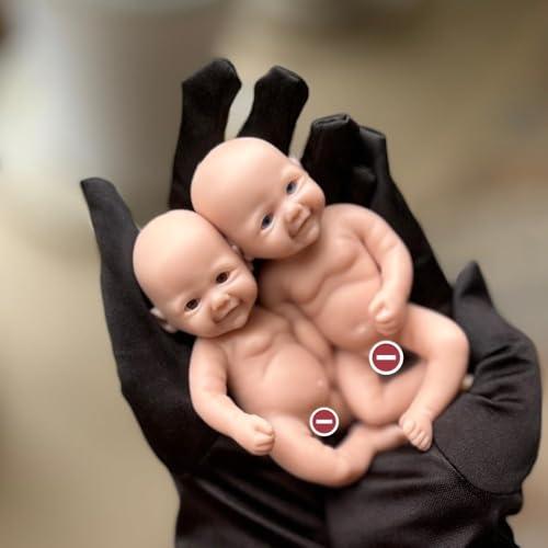 Muñeca bebé de silicona realista 12.7 cm miniatura 5