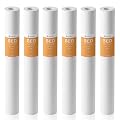 AquaWeaver 5 Micron 20" x 2.5" Whole House PP Sediment Water Filter Replacement Cartridge Compatible with All Standard 20-Inch RO Units & Well Water Filters, 6Pack