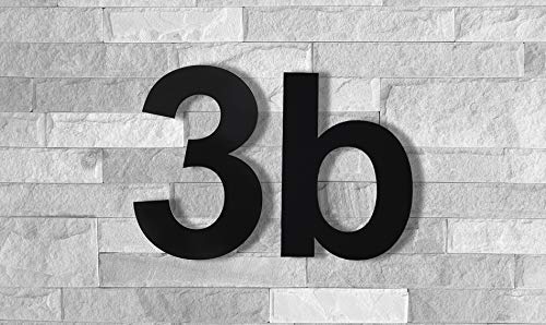 Qt Modern House Number - Large 8 Inch Black - Stainless Steel (Number 2 Two), Floating Appearance, Easy To Install And Made Of Solid 304 #TOP2