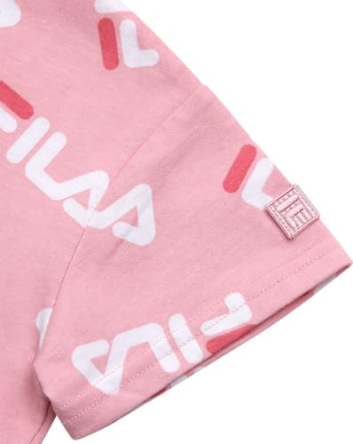 Fila Conjunto de shorts para meninas - Conjunto de 2 peças de shorts de motociclista macios e respir
