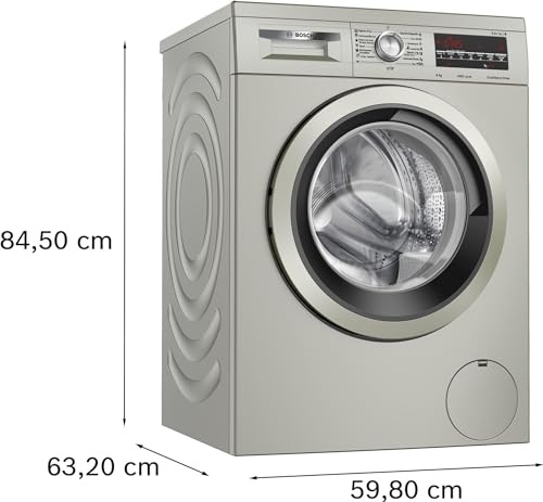 Miniatura 3 de Bosch Lavadora, Libre Instalación, 8 Kg, Serie 6, Ecosilence, Acero Antihuellas, Wuu28t8xes