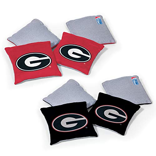 Image of NCAA College Dual Sided Bean Bags by Wild Sports, 8 Count, Premium Toss Bags for Cornhole Set - Great for Tailgates, Outdoors, Backyard